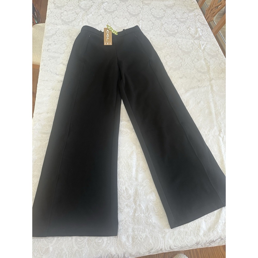 OGL Move Black High Rise Wide Leg Slimming Pants Womens Size Medium NWT - Picture 4 of 12